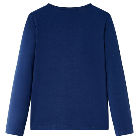 VidaXL Kindershirt mit langen Ärmeln 104 Marineblau