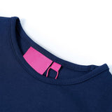 VidaXL Kindershirt mit langen Ärmeln 104 Marineblau