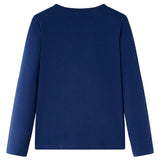 VidaXL Kindershirt mit langen Ärmeln 116 Marineblau