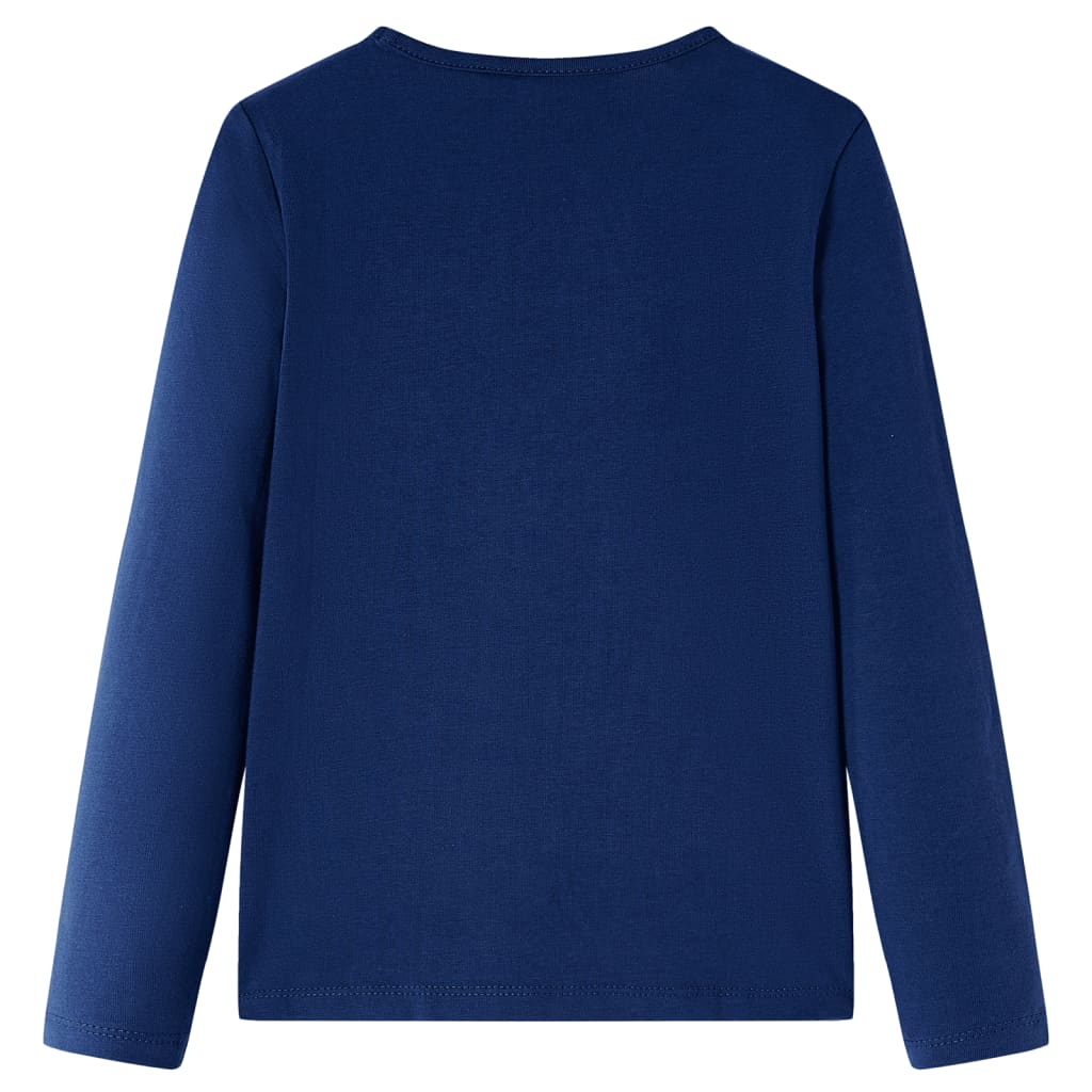 VidaXL Kinderhemd mit langen Ärmeln 140 Marineblau
