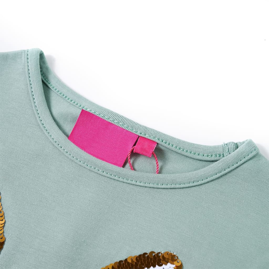 VidaXL Kindershirt mit langen Ärmeln 104 Medium Mint