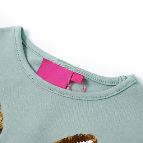 VidaXL Kindershirt mit langen Ärmeln 116 Medium Mint