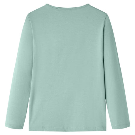 VidaXL Kindershirt mit langen Ärmeln 128 Medium Mint