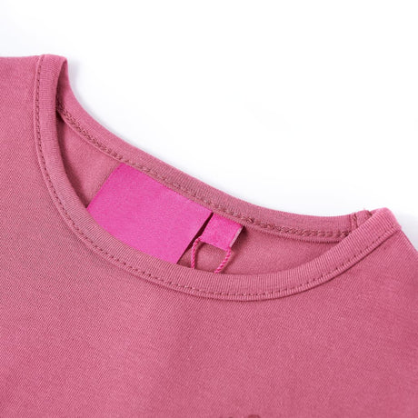 VidaXL Kindershirt mit langen Ärmeln 104 himbeerfarben