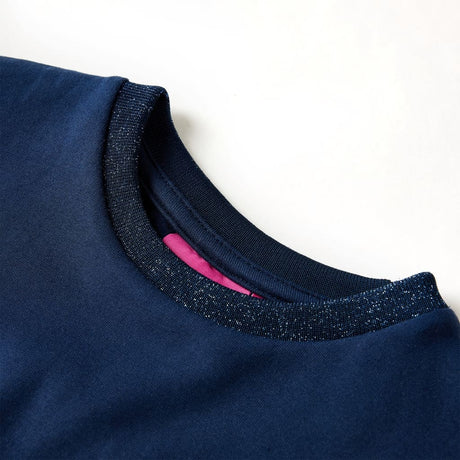 VidaXL Kinderkleid mit langen Ärmeln 92 Marineblau