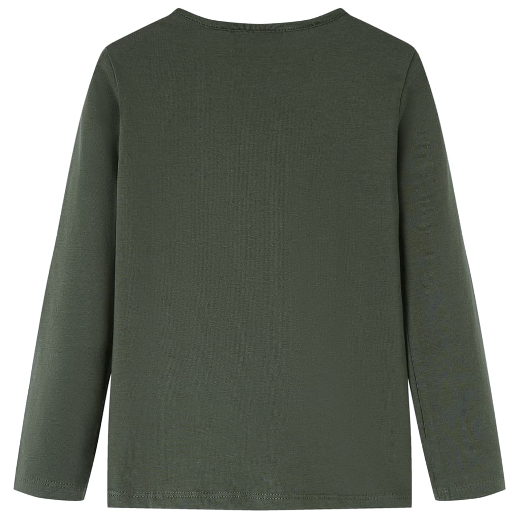 VidaXL Kindershirt mit langen Ärmeln 140 Khaki