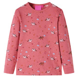 VidaXL Kinderpyjama mit langen Ärmeln 92 Altrosa