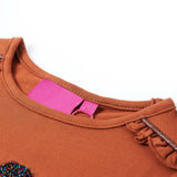 VidaXL Kindershirt mit langen Ärmeln 128 cognacfarben