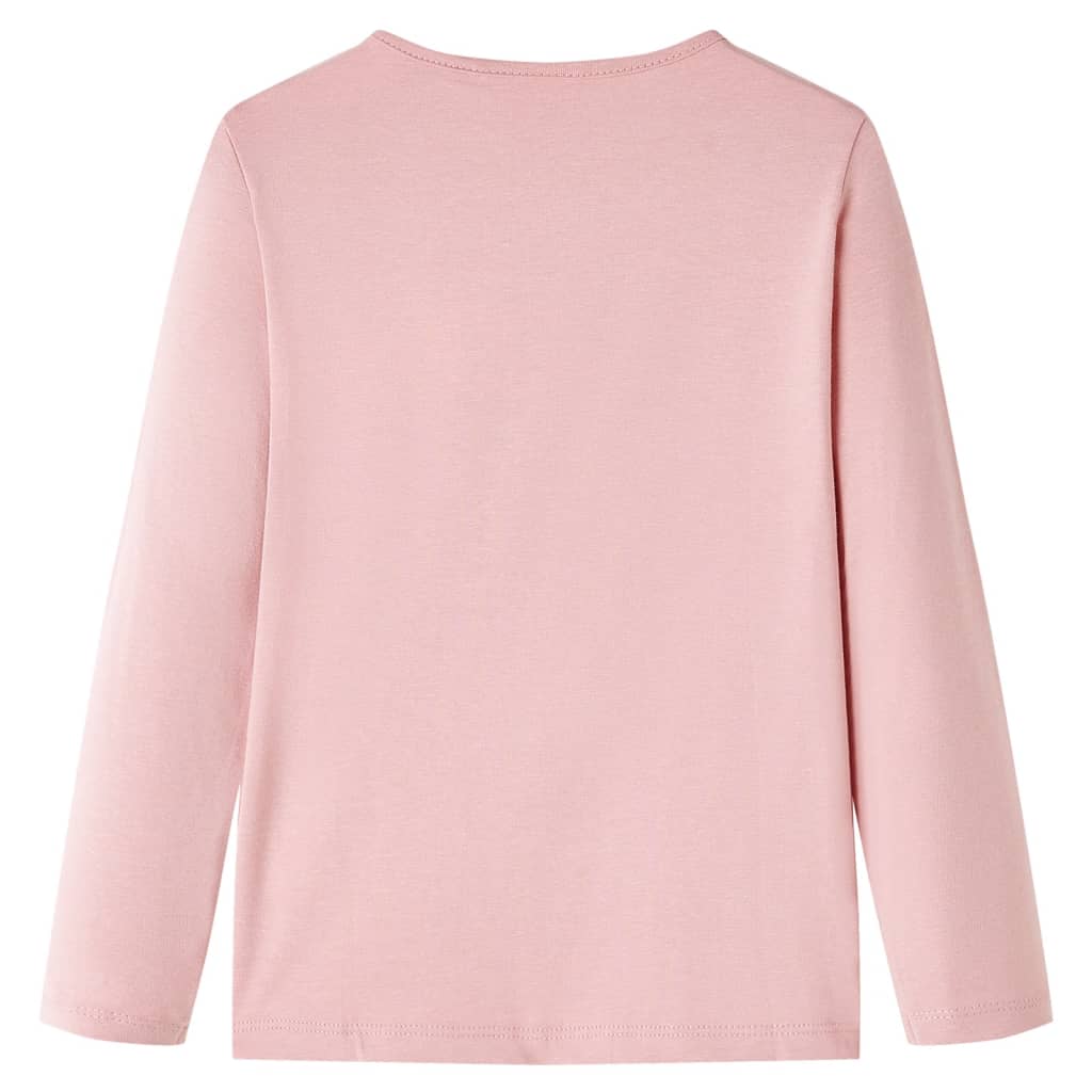 VidaXL Kindershirt mit langen Ärmeln 92 Hellrosa
