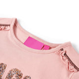 VidaXL Kindershirt mit langen Ärmeln 128 Hellrosa
