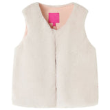 VidaXL Kindermantel 92 Kunstfell Beige