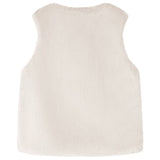 VidaXL Kindermantel 92 Kunstfell Beige