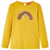 VidaXL Kindershirt mit langen Ärmeln 140 Ocker