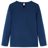 VidaXL Kindershirt mit langen Ärmeln 92 Marineblau