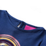 VidaXL Kindershirt mit langen Ärmeln 92 Marineblau