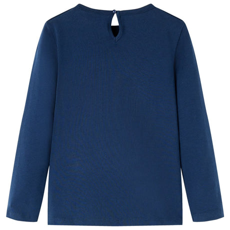 VidaXL Kindershirt mit langen Ärmeln 104 Marineblau