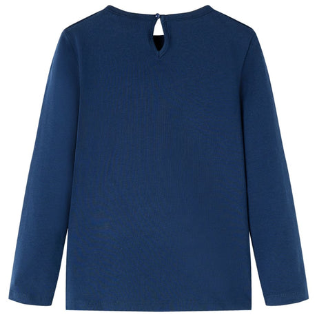 VidaXL Kindershirt mit langen Ärmeln 128 Marineblau