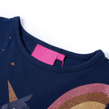 VidaXL Kindershirt mit langen Ärmeln 104 Marineblau