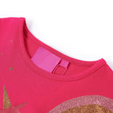 VidaXL Kindershirt mit langen Ärmeln 104 leuchtendes Rosa