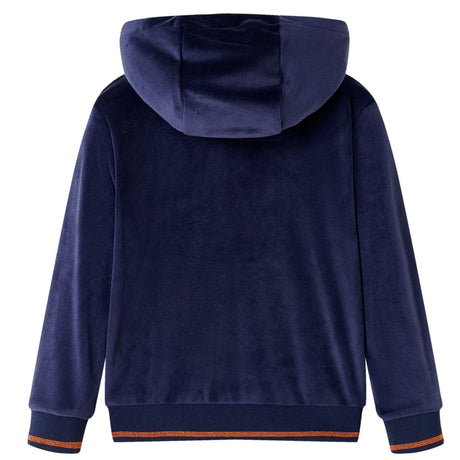 VidaXL Kinderjacke mit Kapuze 104 Marineblau