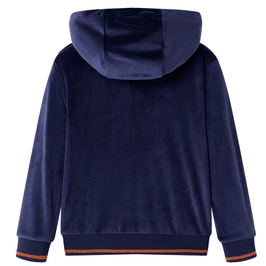 VidaXL Kinderjacke mit Kapuze 116 Marineblau