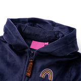 VidaXL Kinderjacke mit Kapuze 116 Marineblau