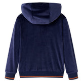 VidaXL Kinderjacke mit Kapuze 140 Marineblau