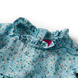VidaXL Kinderkleid mit langen Ärmeln 116 Blau