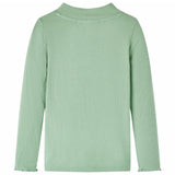 VidaXL Kindershirt mit langen Ärmeln, niedriger Rollkragen 116 dunkles Mint