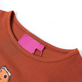 VidaXL Kindershirt mit langen Ärmeln 128 cognacfarben
