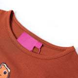 VidaXL Kindershirt mit langen Ärmeln 140 cognacfarben