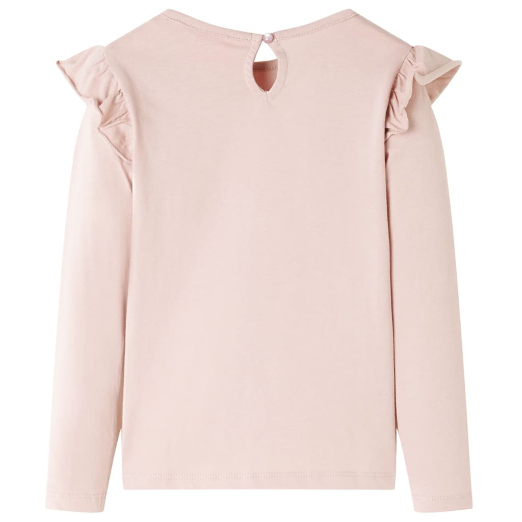 VidaXL Kindershirt mit langen Ärmeln 116 rosa