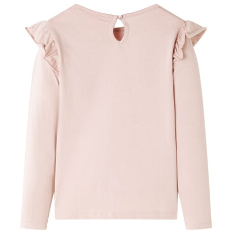 VidaXL Kindershirt mit langen Ärmeln 128 rosa