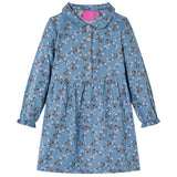 VidaXL Kinderkleid mit langen Ärmeln 92 in der Farbe Petrol