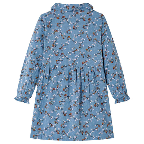VidaXL Kinderkleid mit langen Ärmeln 104 in der Farbe Petrol