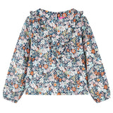 VidaXL Kindershirt mit langen Ärmeln 128 dunkelblau