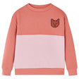 VidaXL Kinderpullover Blockdesign 116 Rosa