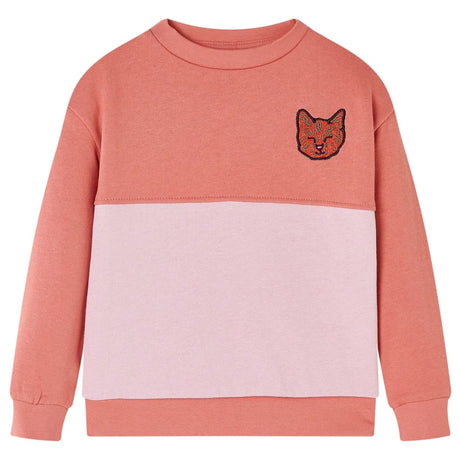 VidaXL Kinderpullover Blockdesign 128 Rosa