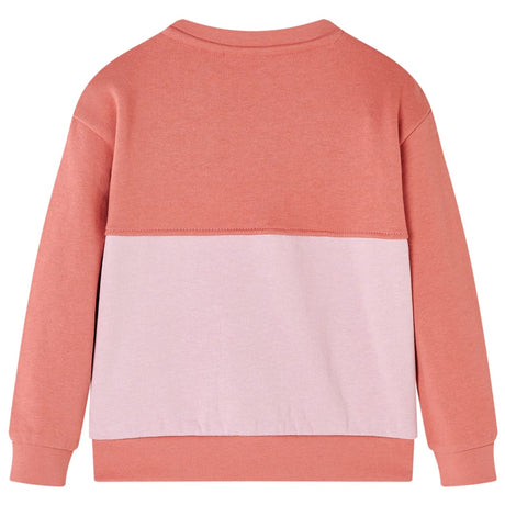 VidaXL Kinderpullover Blockdesign 128 Rosa