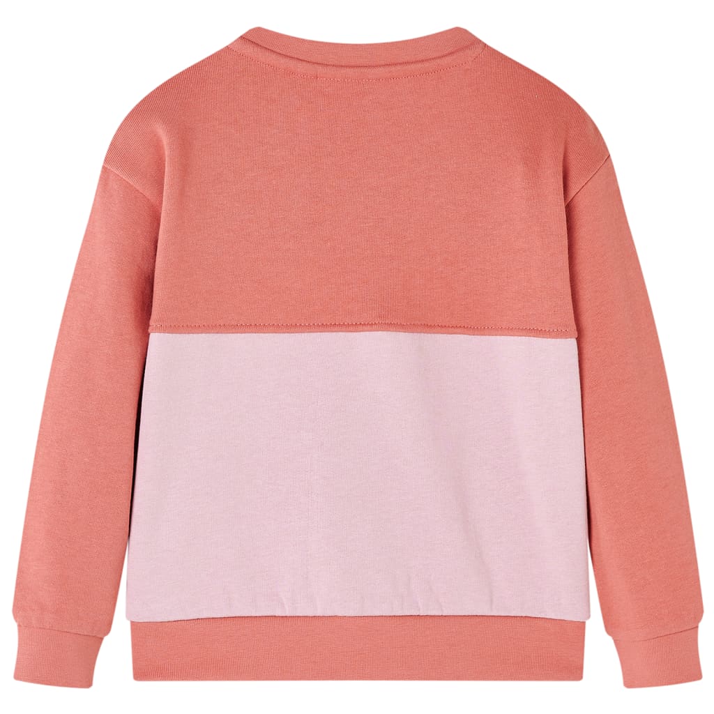 VidaXL Kinderpullover Blockdesign 140 Rosa
