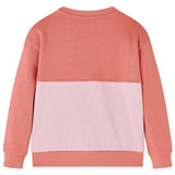 VidaXL Kinderpullover Blockdesign 140 Rosa