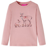 VidaXL Kindershirt mit langen Ärmeln 116 rosa