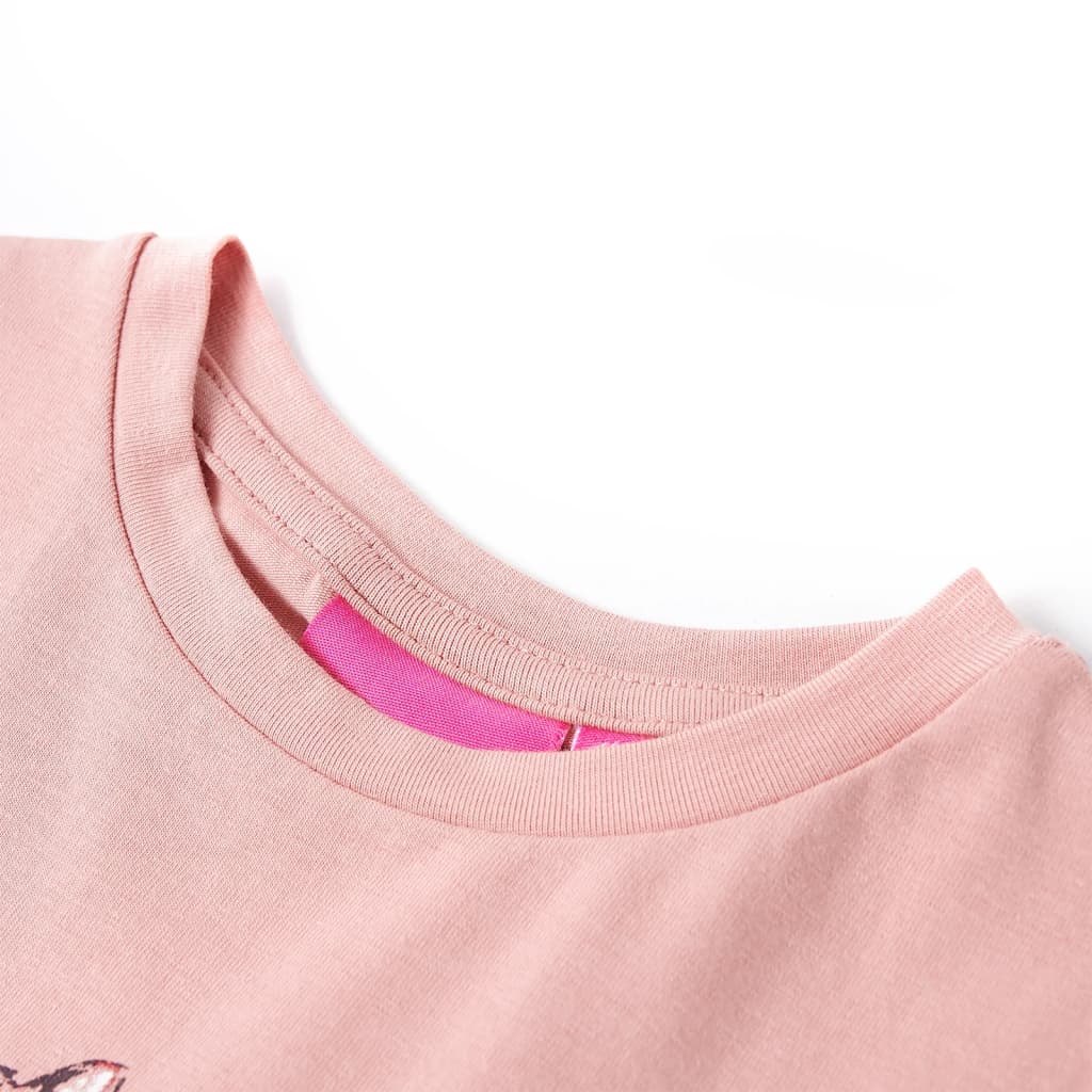 VidaXL Kindershirt mit langen Ärmeln 116 rosa
