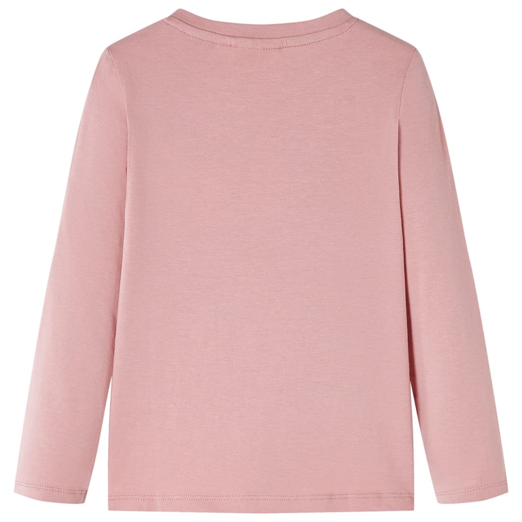 VidaXL Kindershirt mit langen Ärmeln 128 rosa