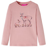 VidaXL Kindershirt mit langen Ärmeln 140 rosa