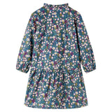 VidaXL Kinderkleid mit langen Ärmeln 92 dunkelblau