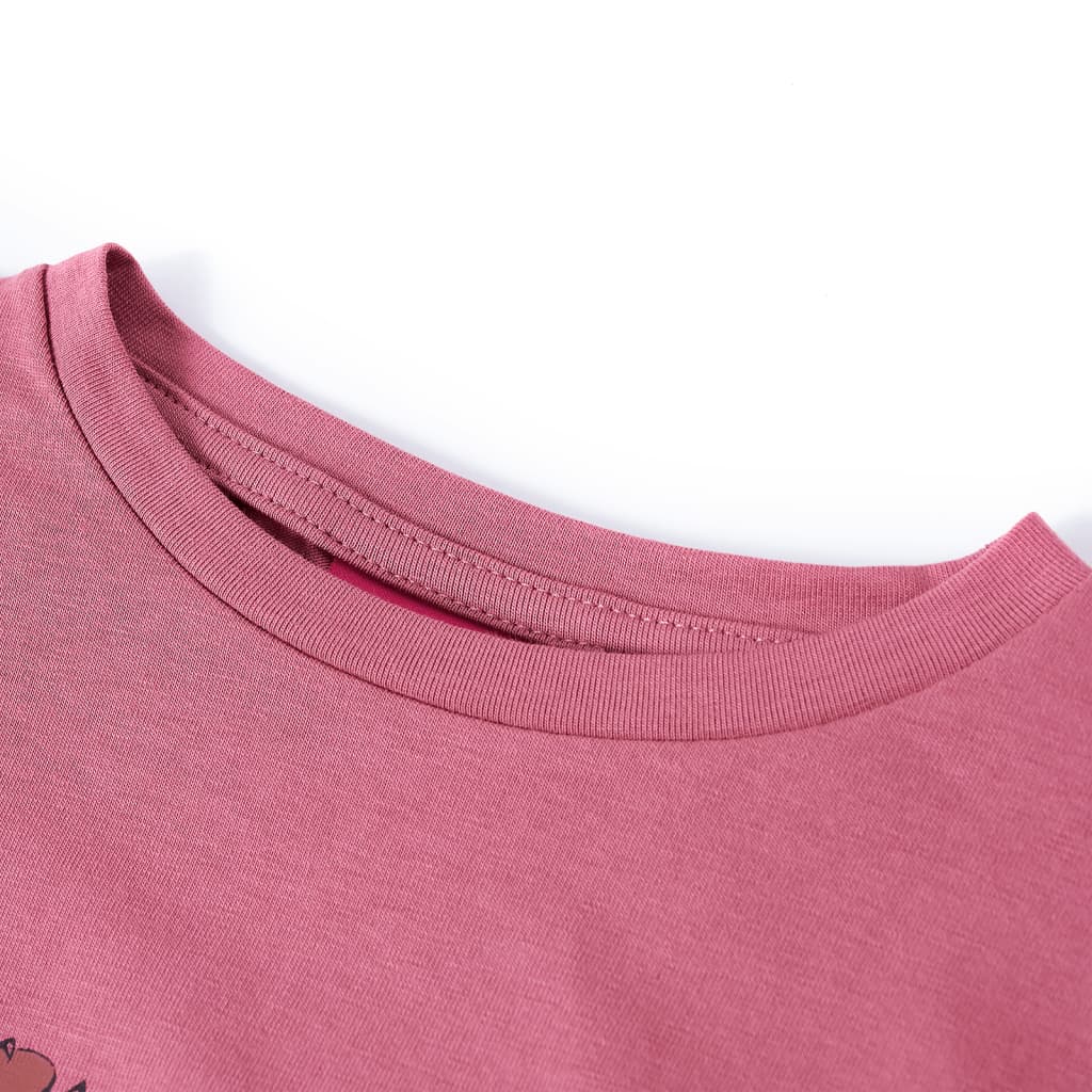 VidaXL Kindershirt mit langen Ärmeln 104 himbeerfarben