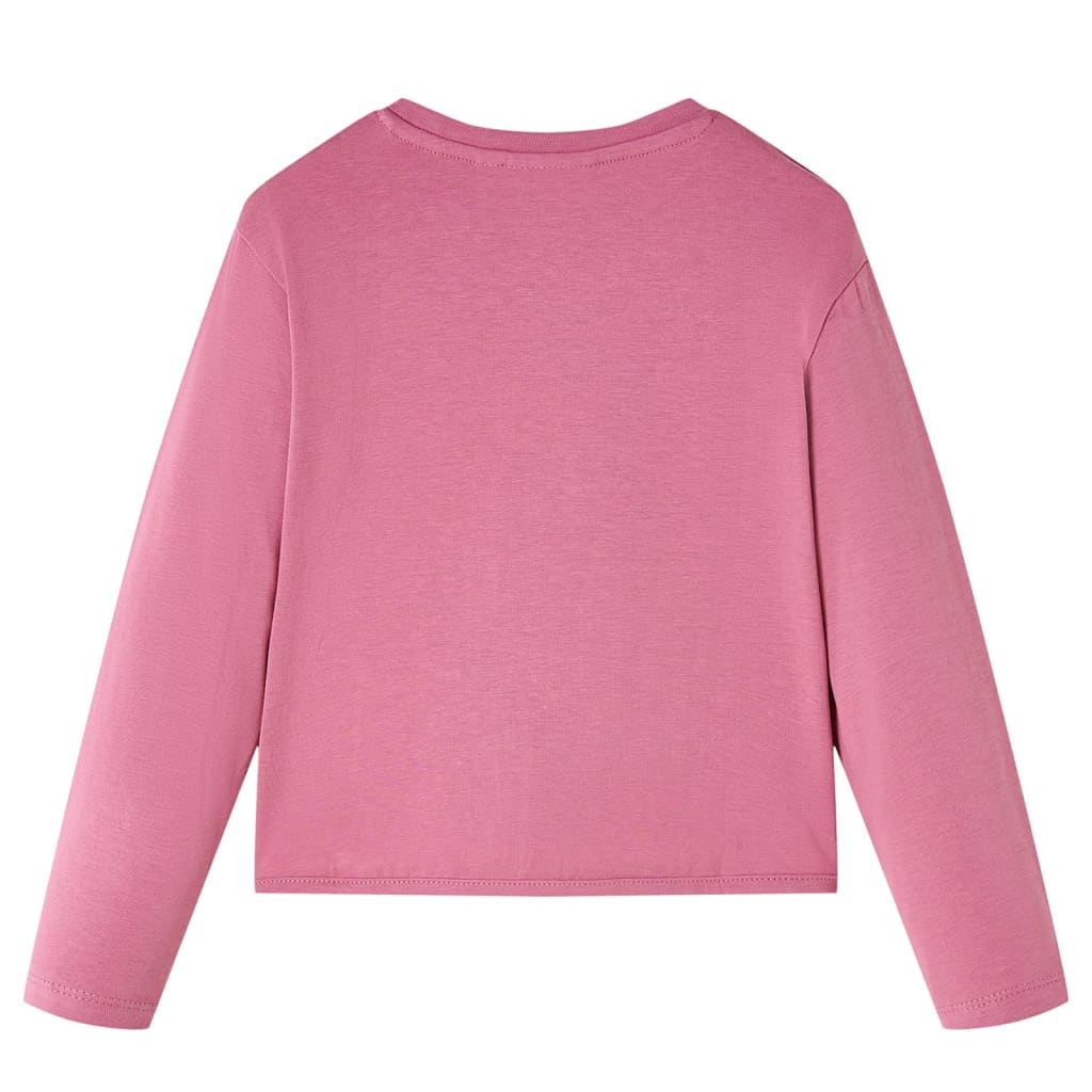 VidaXL Kindershirt mit langen Ärmeln 116 himbeerfarben