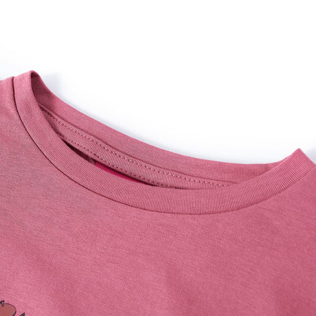 VidaXL Kindershirt mit langen Ärmeln 116 himbeerfarben