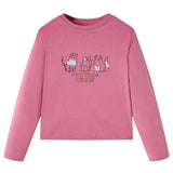 VidaXL Kindershirt mit langen Ärmeln 128 himbeerfarben